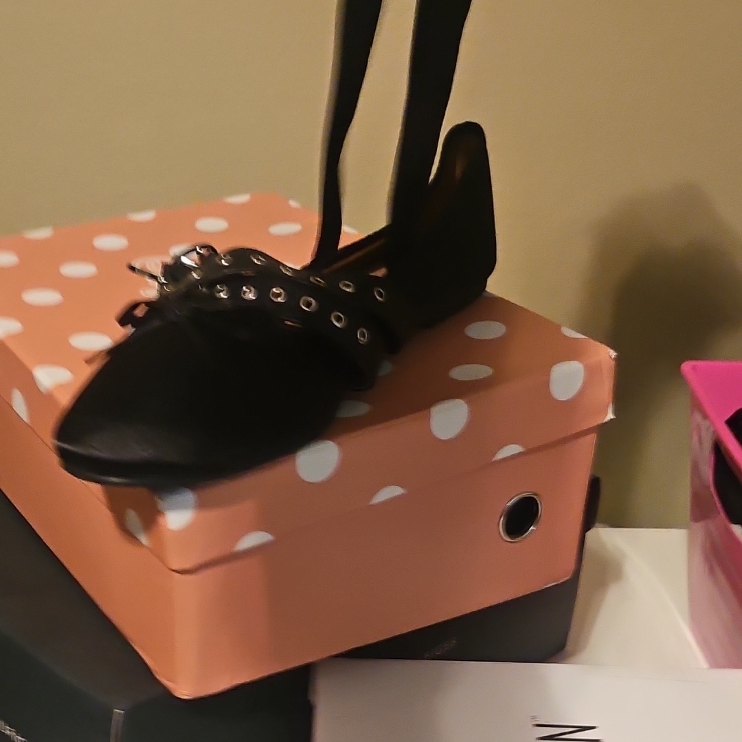 Olivia Rae Black Satin Flats